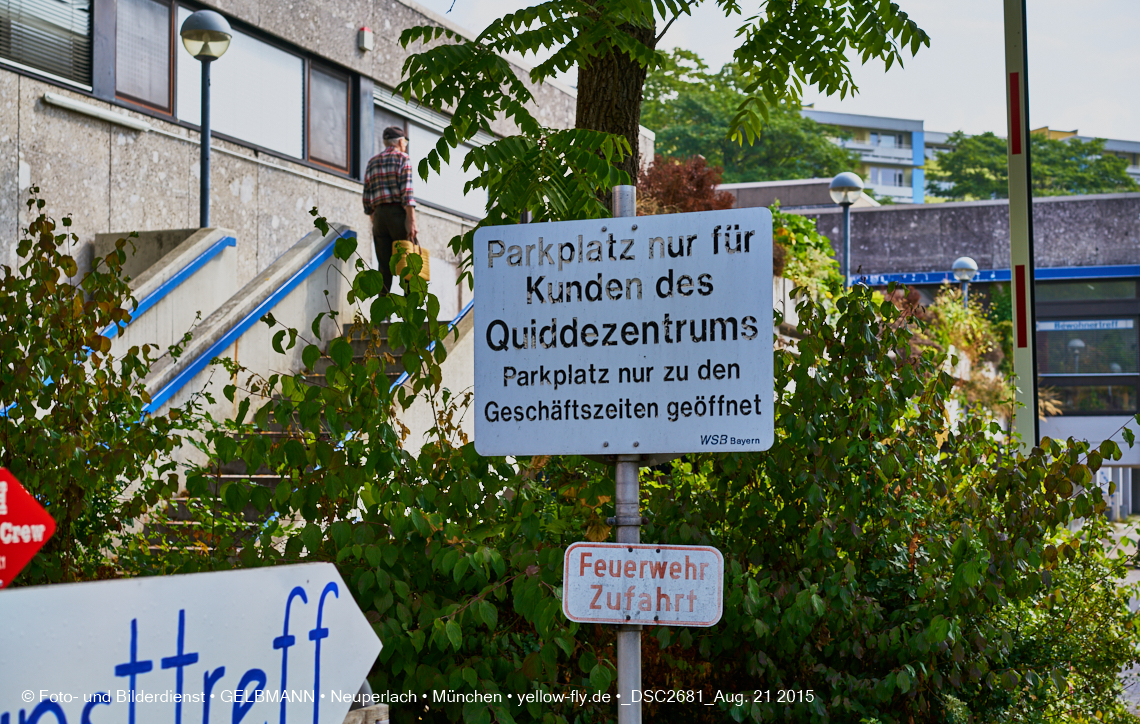 21.08.2015 - die Abrissbaustelle Quiddezentrum in Neuperlach